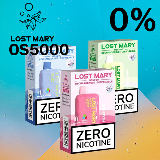 Vape Central Wholesale|LOST MARY OS5000 0% NICOTINE |Disposable