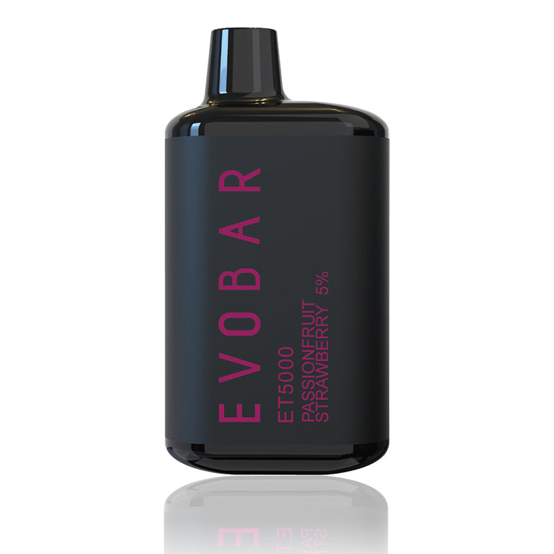 Vape Central Wholesale | EVOBAR Black Edition ET5000 5% | evo bar| evo vape| evo bar vape wholesale| disposable vape wholesale| disposable vape| evo bar flavor passionfruit strawberry
