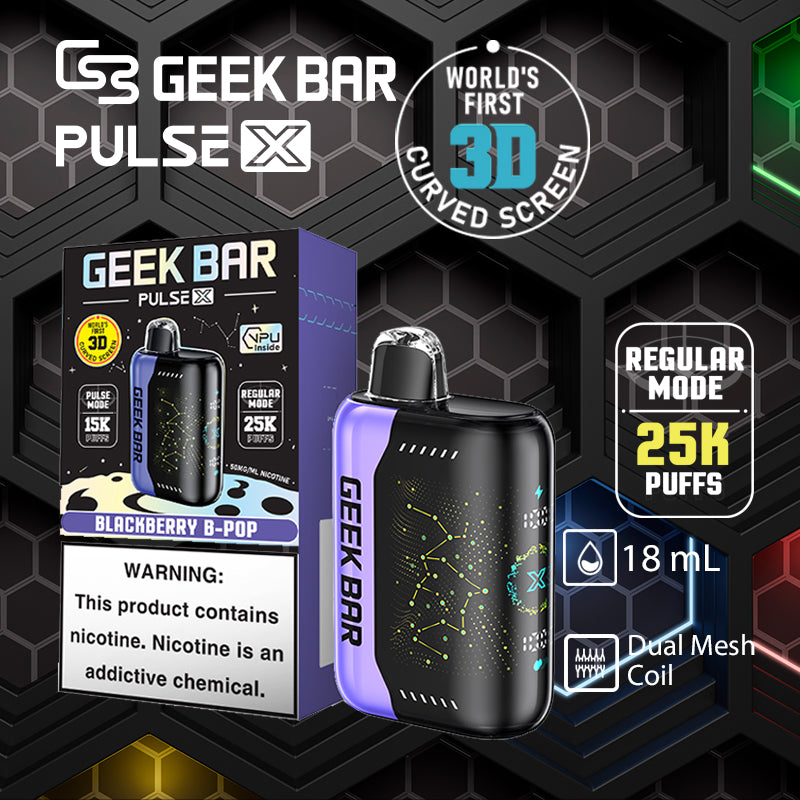 Geekbar pulse x 25k|vape central wholesale|disposable vape|Blackberry B-POP