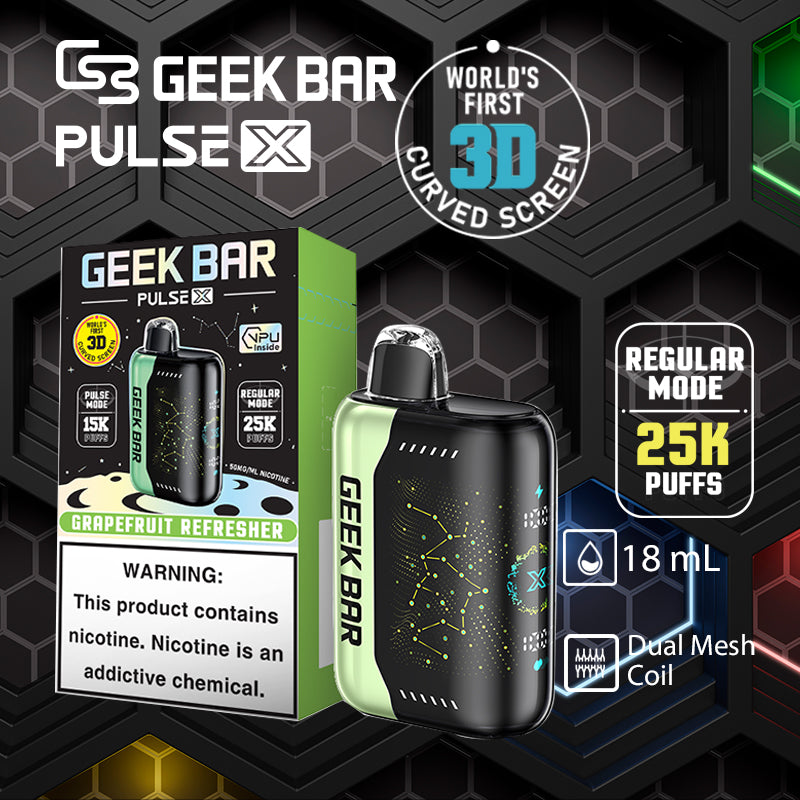 Geekbar pulse x 25k|vape central wholesale|disposable vape|grapefruitrefresher