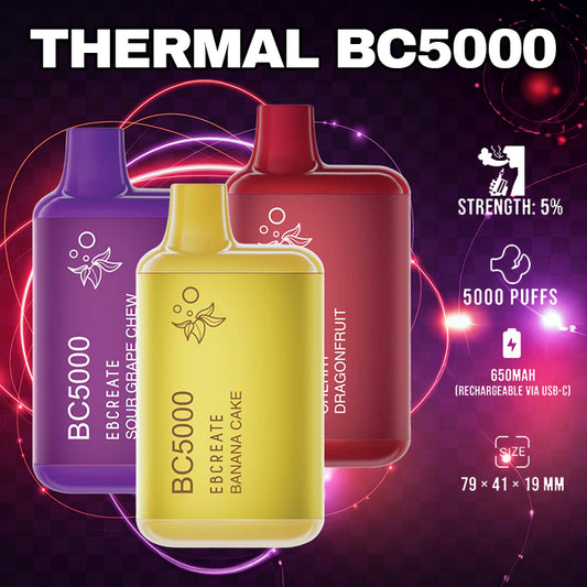 Vape Central Wholesale|  EBCREATE BC5000 Thermal Edition |Disposable
