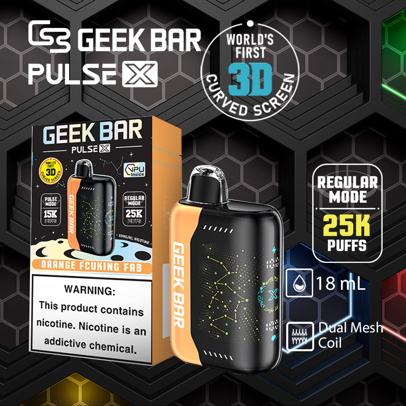 Geekbar pulse x 25k|vape central wholesale|disposable vape|Orange fcuking fab