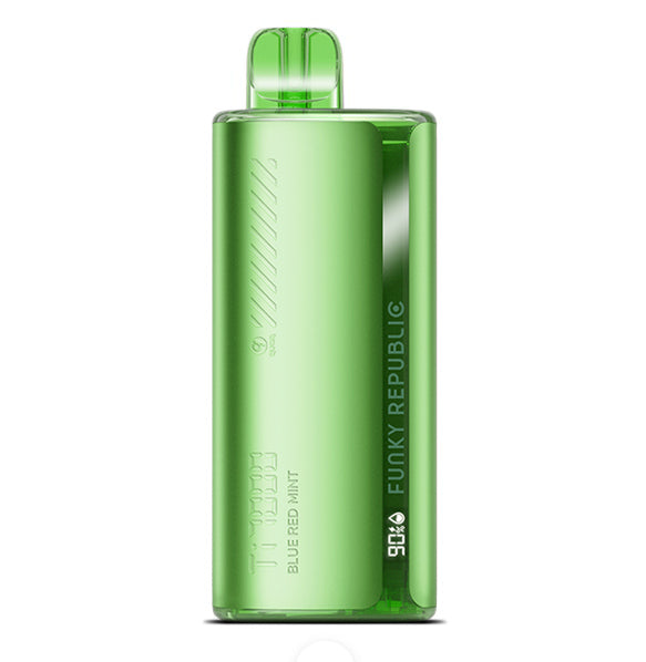 Funky Lands Ti 7000| Disposable Vape Wholesale| Funky Lands vapes| Funky Lands flavorblue red mint