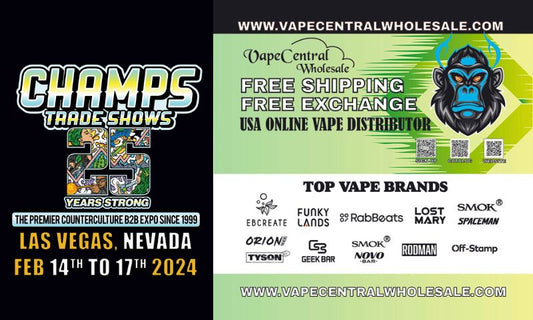 ROAD TO CHAMPS TRADE SHOW 2024 LAS VEGAS|Vape Central Wholesale