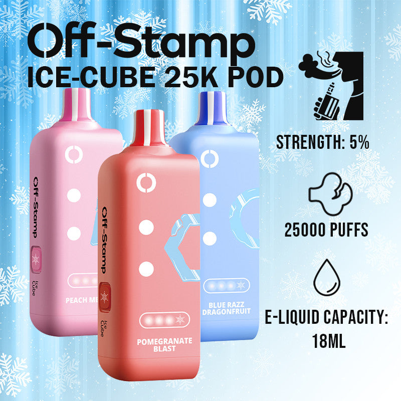 Off-Stamp Ice Cube 25K Pod Nicotine Disposable Wholesale