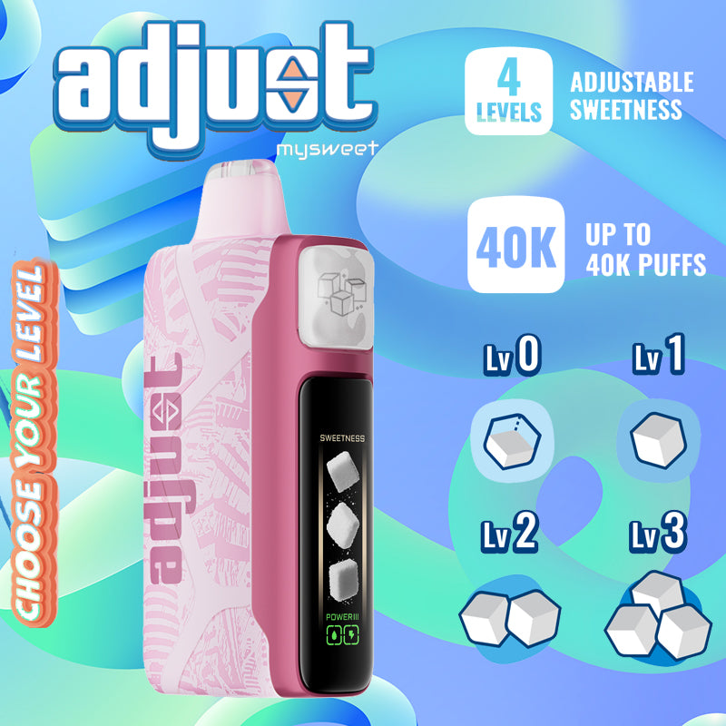 Adjust Mysweet 40K at Vape Central Wholesale|disposable|triple berry