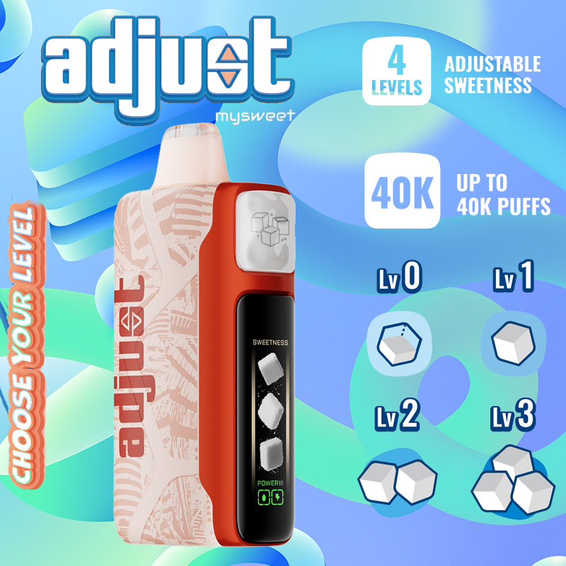 Adjust Mysweet 40K at Vape Central Wholesale|disposable|watermelon roll ups