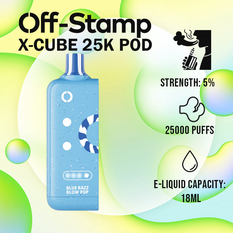 Off-Stamp X Cube 25K POD & Sweet Cube 25K POD Disposable By Lost Mary