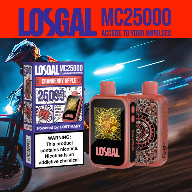 LOSGAL MC25K |Vape central wholesale|disposable|Cranberry Apple