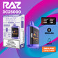 Raz DC25k|vape central wholesale|disposable|Bangin Sour Berries