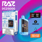 Raz DC25k|vape central wholesale|disposable|Iced Blue Dragon