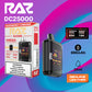 Raz DC25k|vape central wholesale|disposable|Raspberry Limeade