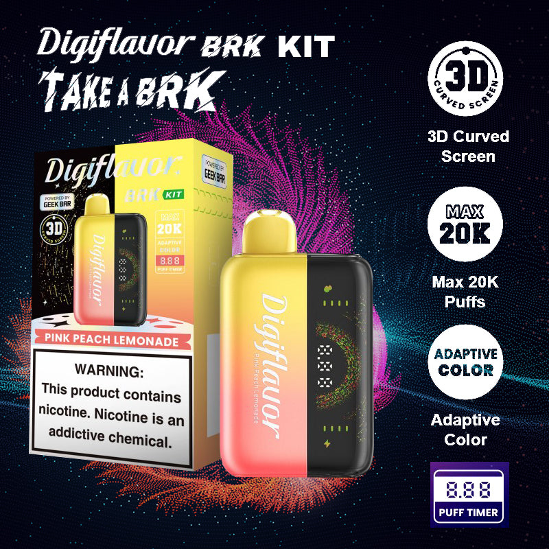 disposable vape|vape wholesale|vapes|disposables|Digiflavor BRK KIT |vape shop|pink peach lemonade