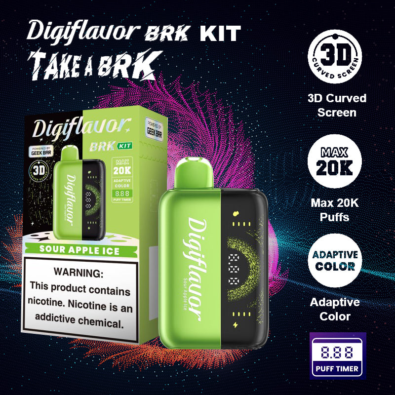 disposable vape|vape wholesale|vapes|disposables|Digiflavor BRK KIT |vape shop|sour apple ice