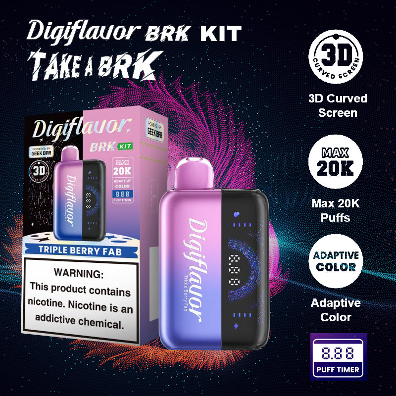 disposable vape|vape wholesale|vapes|disposables|Digiflavor BRK KIT |vape shop|triple berry fab