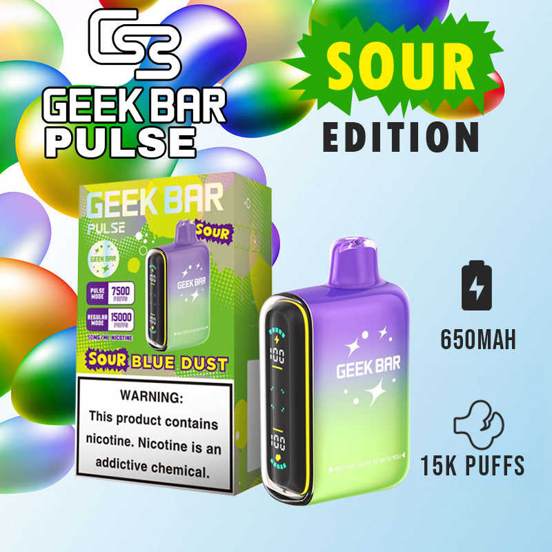 Geek bar Pulse Sour Edition|Vape central wholesale|Disposable|Sour blue dust