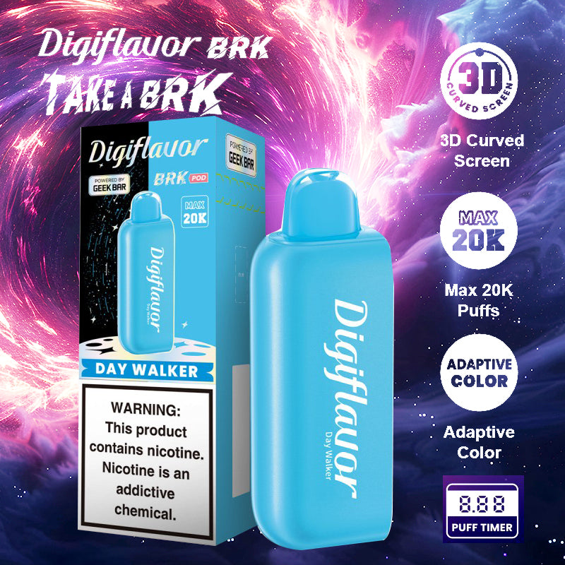 Geekbar Digiflavor BRK 20k|Vape central wholesale|Disposable|wholesaler|Take a BRK|vape shop|day walker