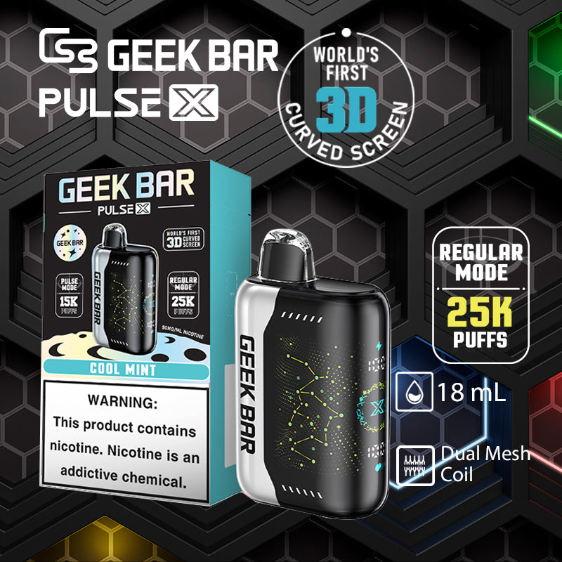 Geekbar pulse x 25k|vape central wholesale|disposable vape|cool_mint