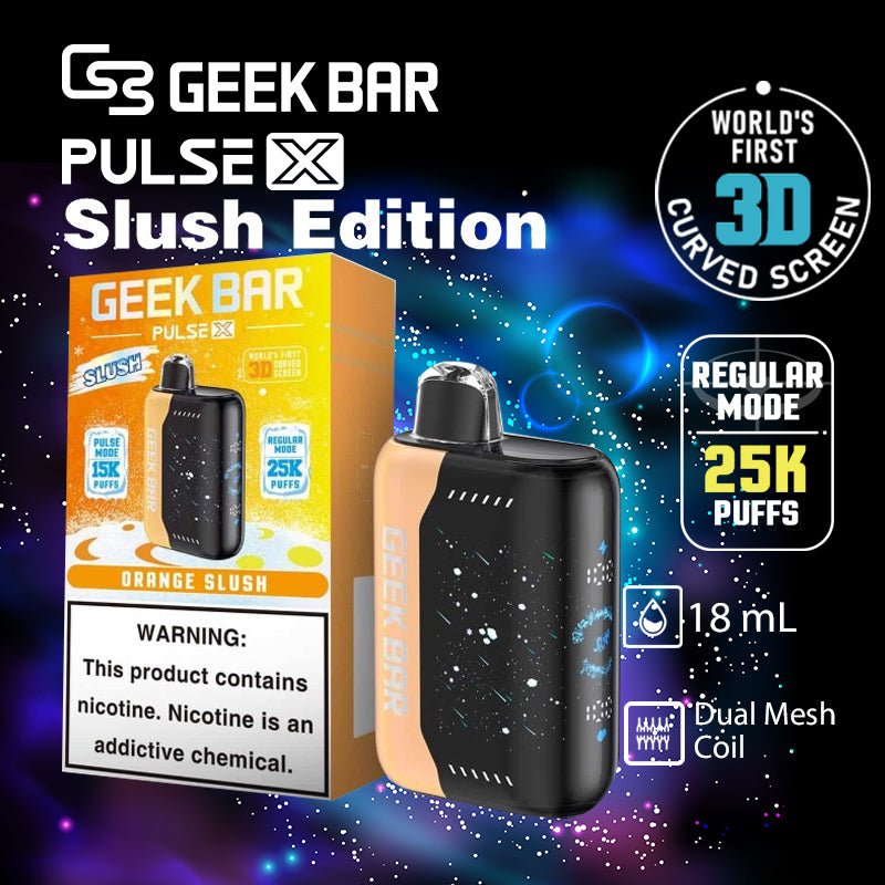 Geek bar pulse x 25k|vape central wholesale|disposable vape|orange slush