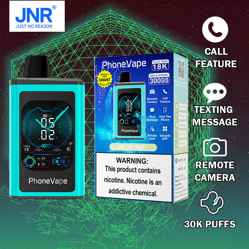 JNR Phonevape 30k |vape central wholesale|disposable|Miami mint