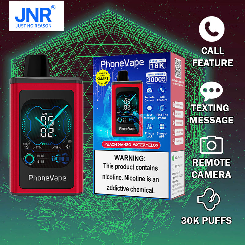 JNR Phonevape 30k |vape central wholesale|disposable|Peach mango watermelon