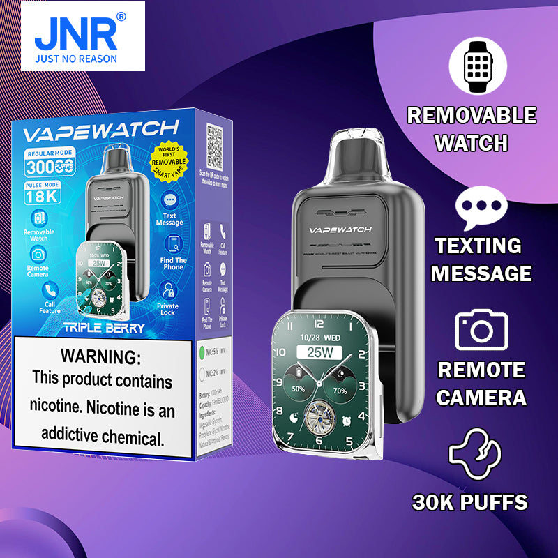 JNR VapeWatch 30K|Disposable|Vape central wholesale|wholesaler|tripleberry