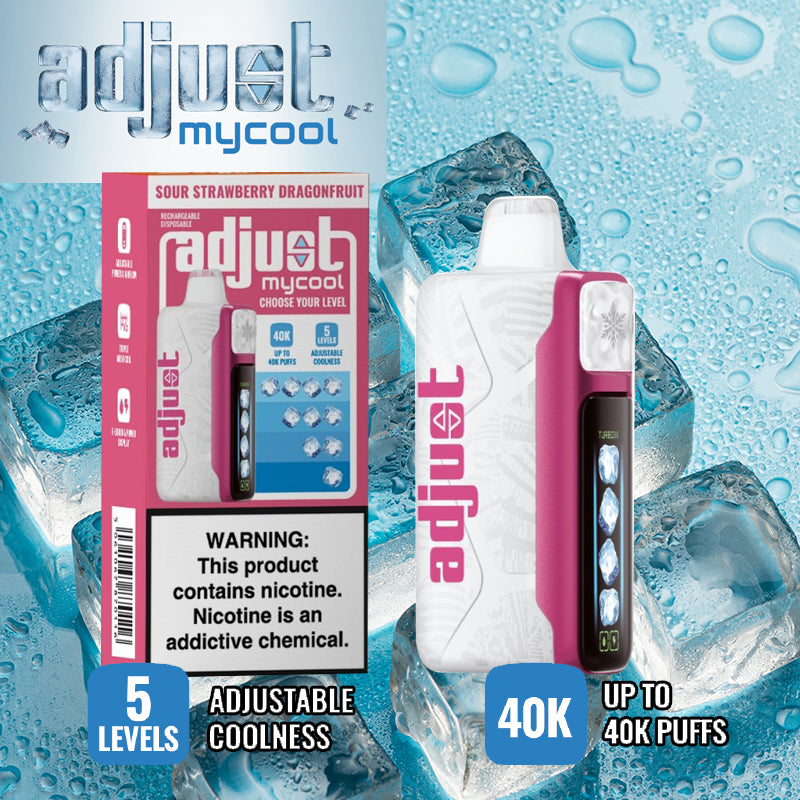 LostMary Adjust Mycool|Vape central wholesale|disposable|wholesaler|sour strawberry dragonfruit