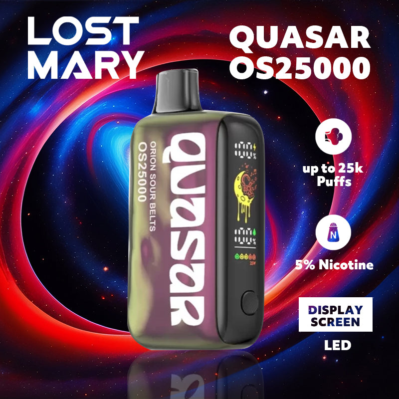 Lost Mary Quasar os25000|Vape central wholesale|disposable|Wholesaler|orion sour belts