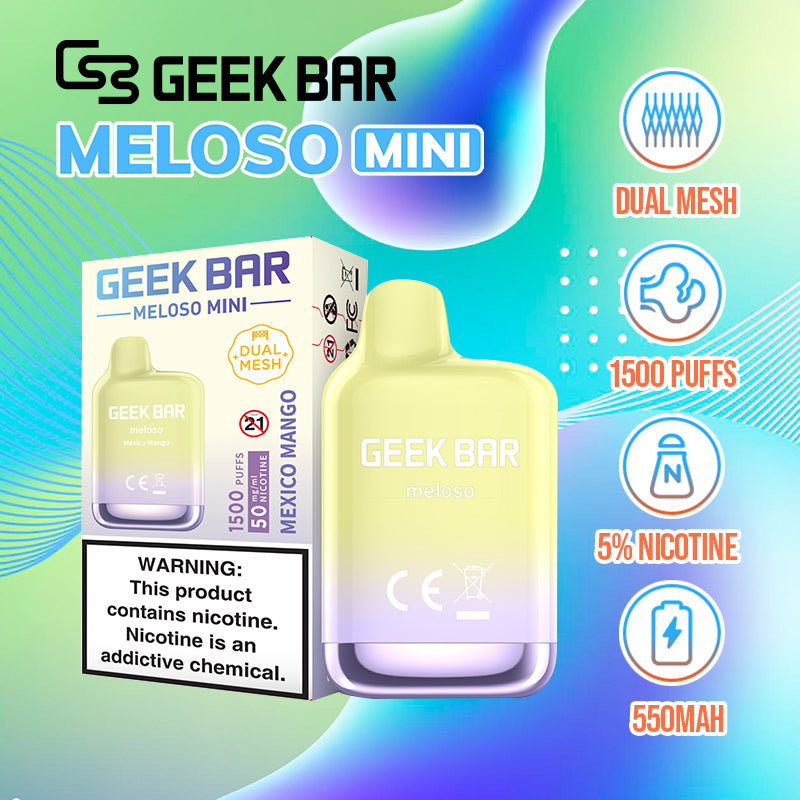 GEEK BAR meloso MINI 1500 Disposable 5% |Vape Central Wholesale| disposable vape| vape wholesale| mexico mango