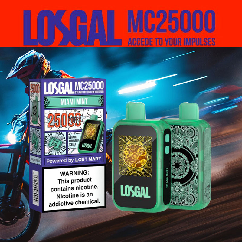 LOSGAL MC25K |Vape central wholesale|disposable|Miami mint