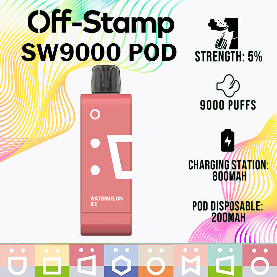 Off-stamp SW9000 pod|Vape central wholesale|Disposable|watermelon ice