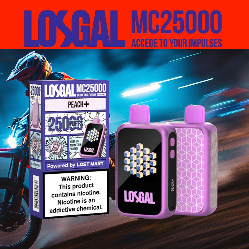 LOSGAL MC25K |Vape central wholesale|disposable|Peach plus