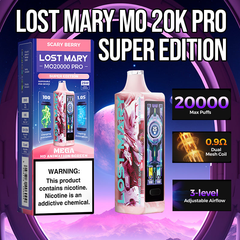 Vape Central Wholesale| Lost Marry Mo20000 pro Super edition | Disposable vape wholesale| Lost Mary MO20000 vape wholesale| lost mary mo20000|scary berry