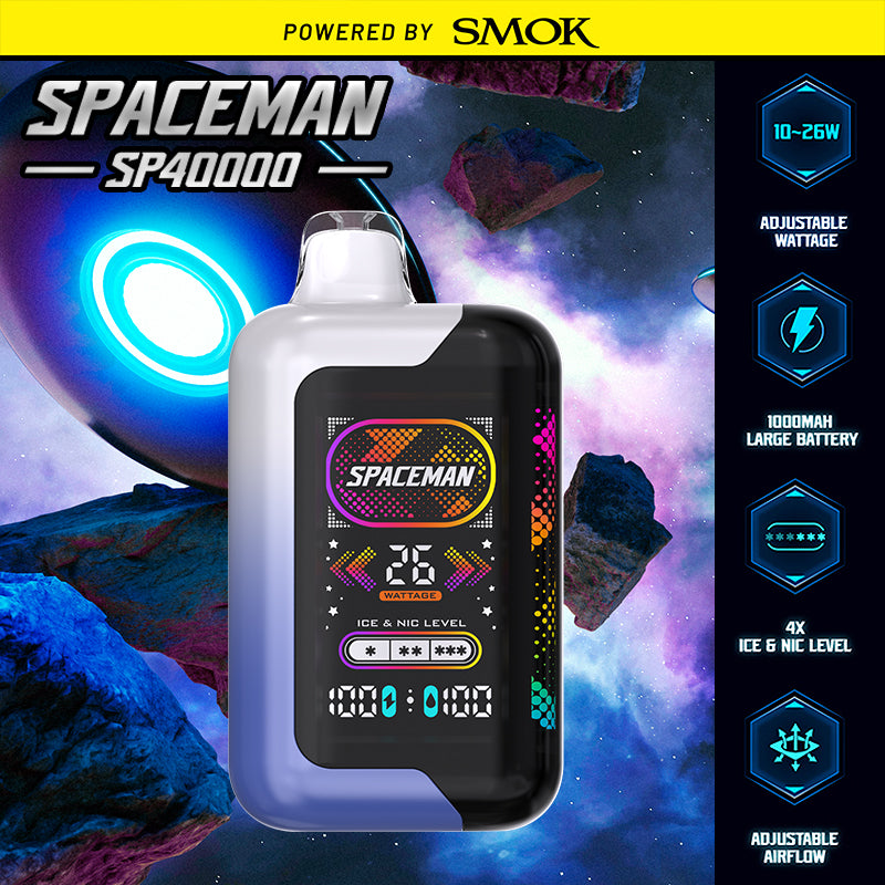 Spacemen sp40k |Vape Central Wholesale|Disposable|wholesaler|distro|blue razz ice