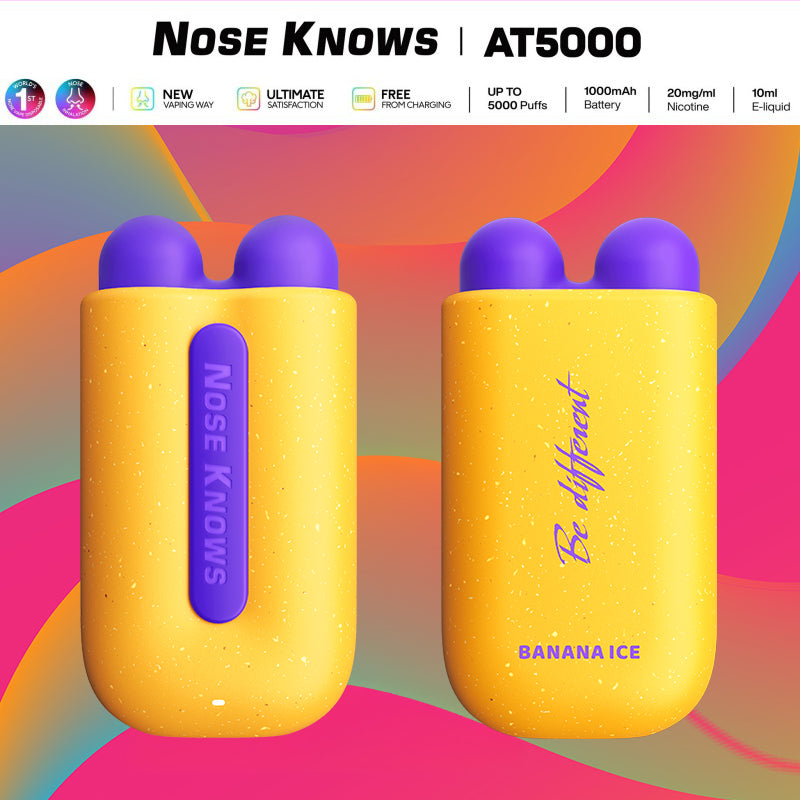 VOZOL Nose Knows AT5000 Wholesale |Vape central wholesale|disposable|wholesaler|banana ice