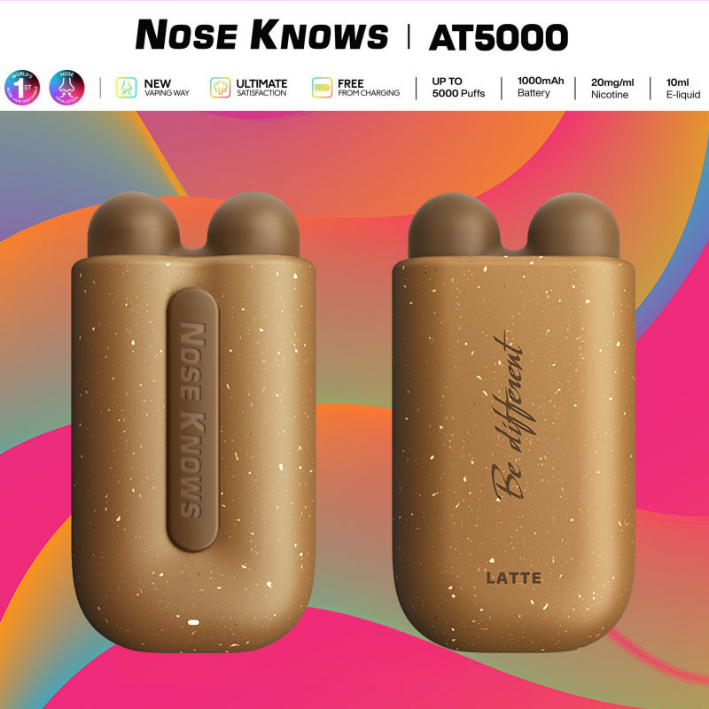 VOZOL Nose Knows AT5000 Wholesale |Vape central wholesale|disposable|wholesaler|latte