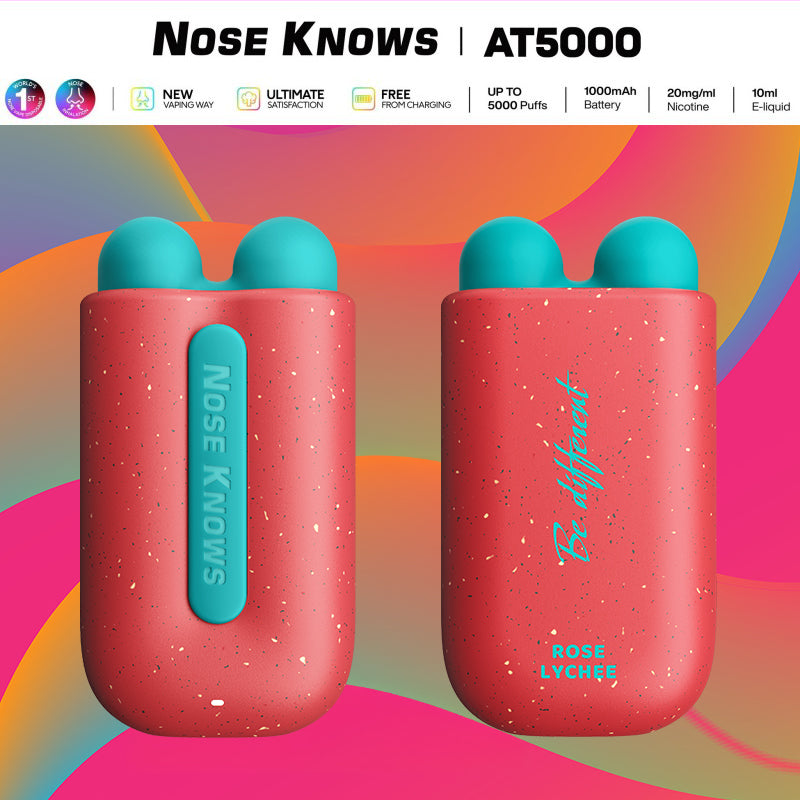 VOZOL Nose Knows AT5000 Wholesale |Vape central wholesale|disposable|wholesaler|rose lychee