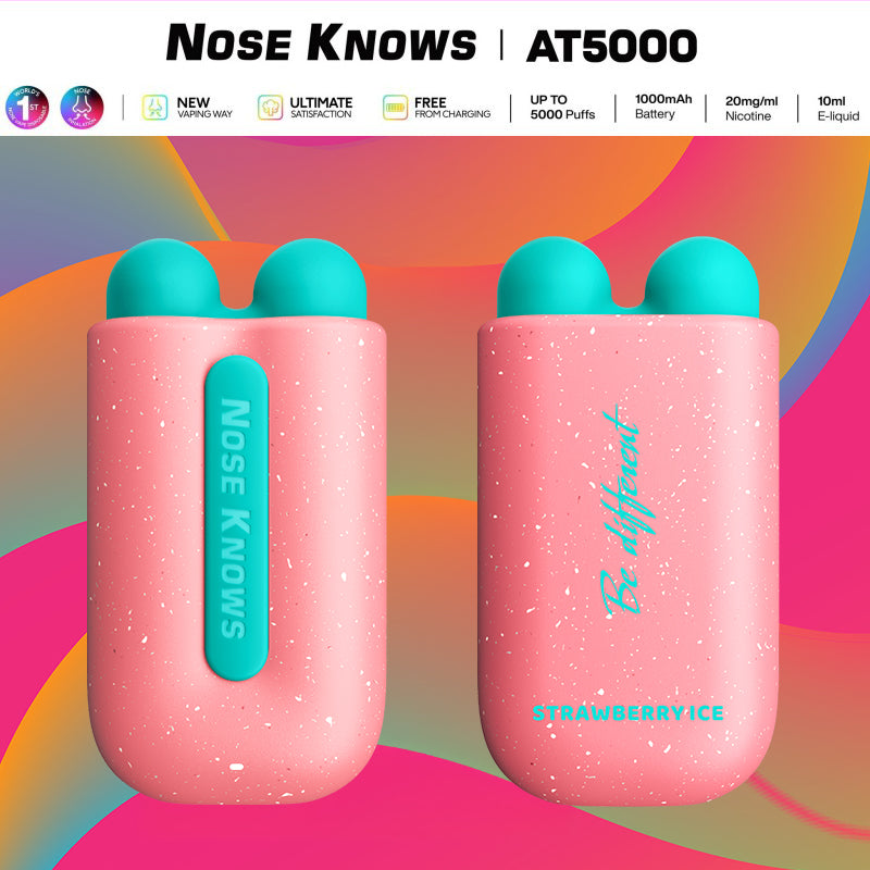 VOZOL Nose Knows AT5000 Wholesale |Vape central wholesale|disposable|wholesaler|strawberry ice