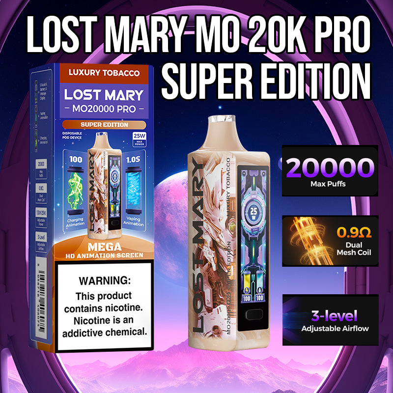 Vape Central Wholesale| Lost Marry Mo20000 pro Super edition | Disposable vape wholesale| Lost Mary MO20000 vape wholesale| lost mary mo20000|luxury tobacco