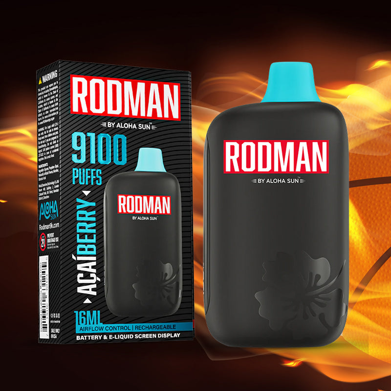 Vape Central Wholesale|Rodman 9100 acaiberry|disposable|5%