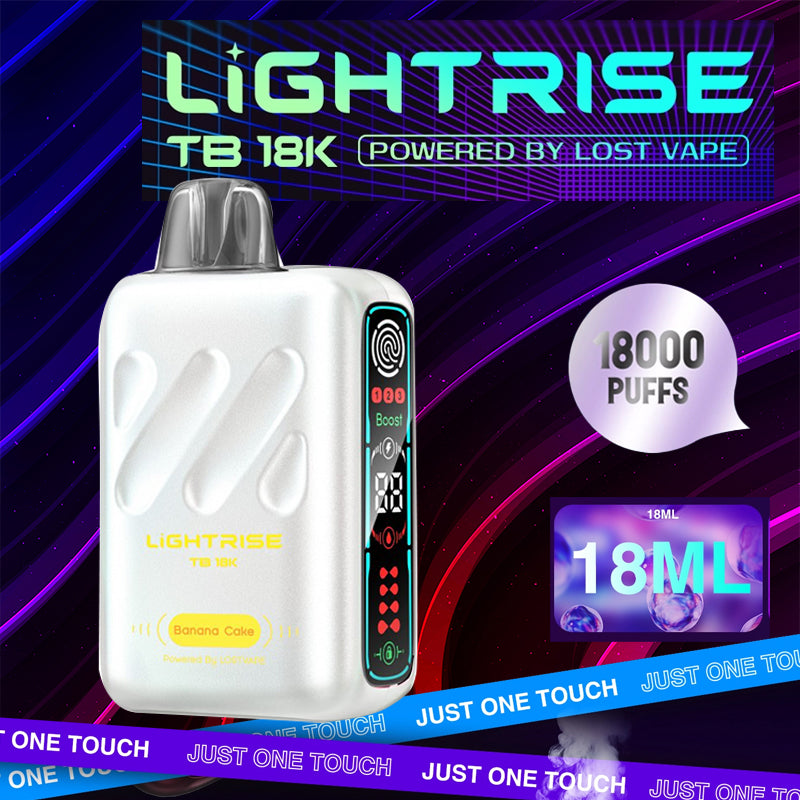 Lost Vape|Lightrise TB18k|Disposable|Vape Central Wholesale|Banana cake