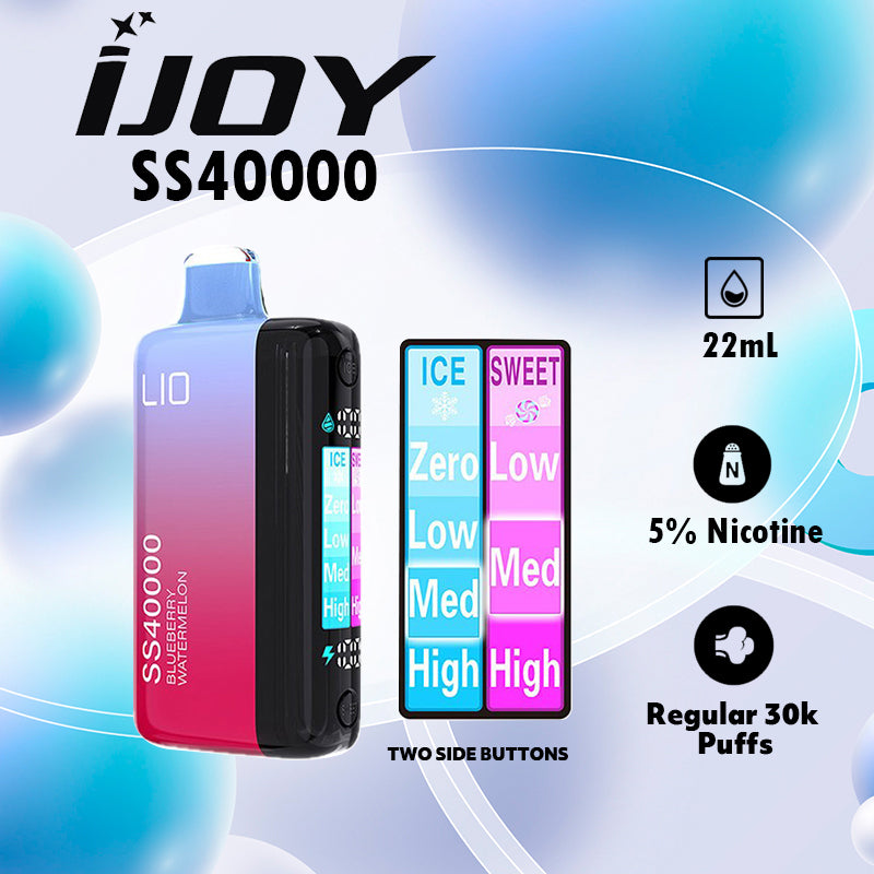 iJoy LIO SS40000 Ice-Sweet Cotral Vape Wholesale