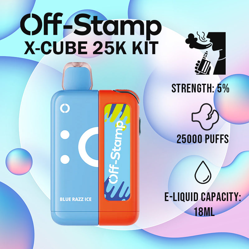 disposable vape|vape wholesale|vapes|disposables|Off Stamp x cube 25k kit |blue razz ice