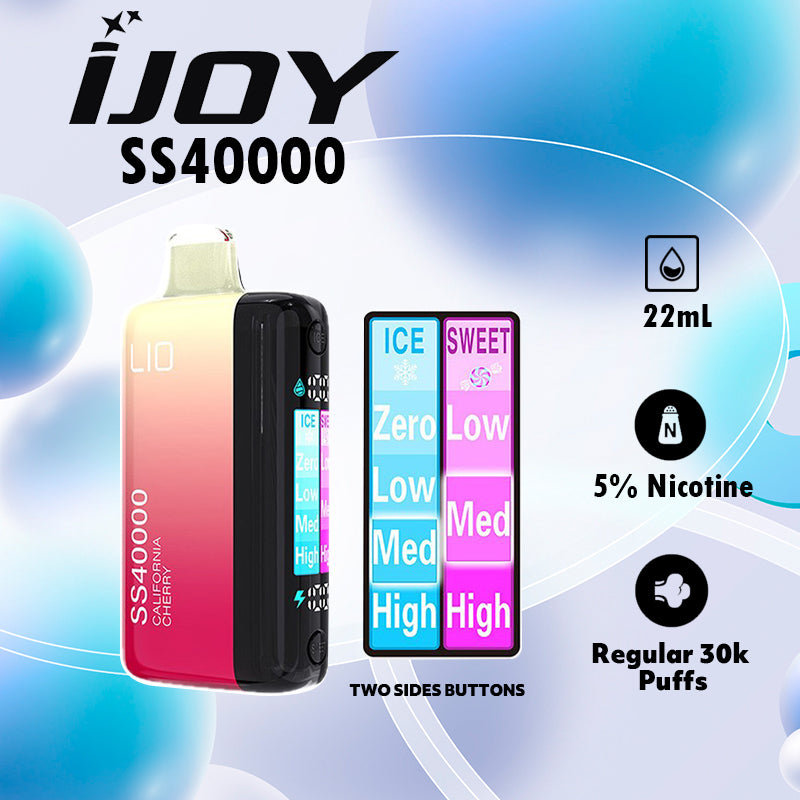 iJoy LIO SS40000 Ice-Sweet Cotral Vape Wholesale