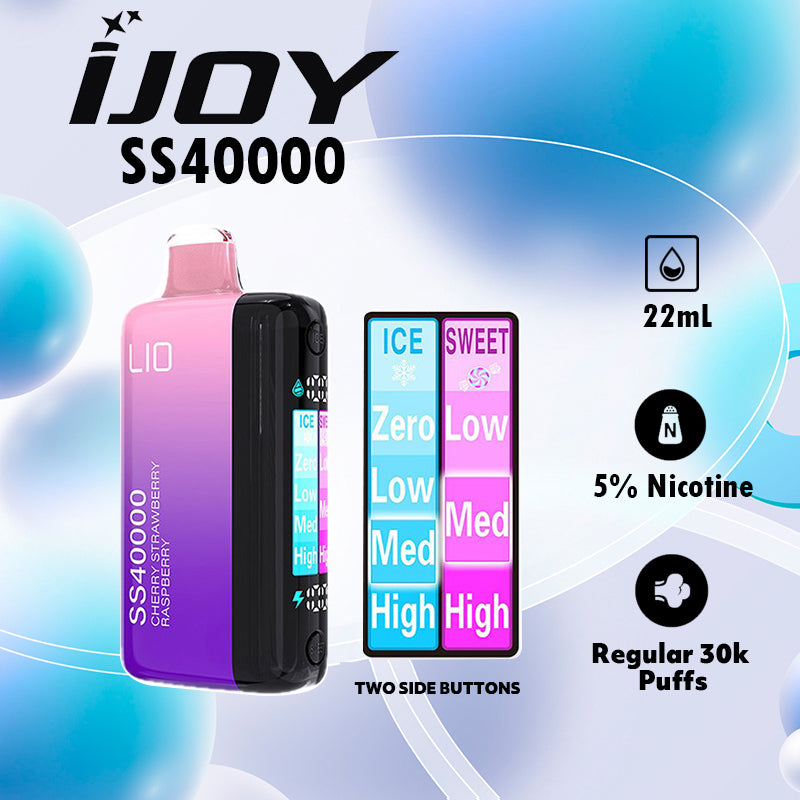 iJoy LIO SS40000 Ice-Sweet Cotral Vape Wholesale