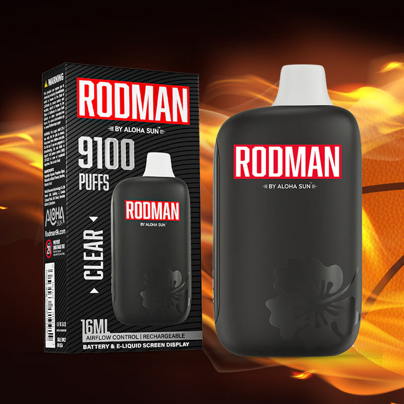 Vape Central Wholesale|Rodman 9100 clear|disposable|5%