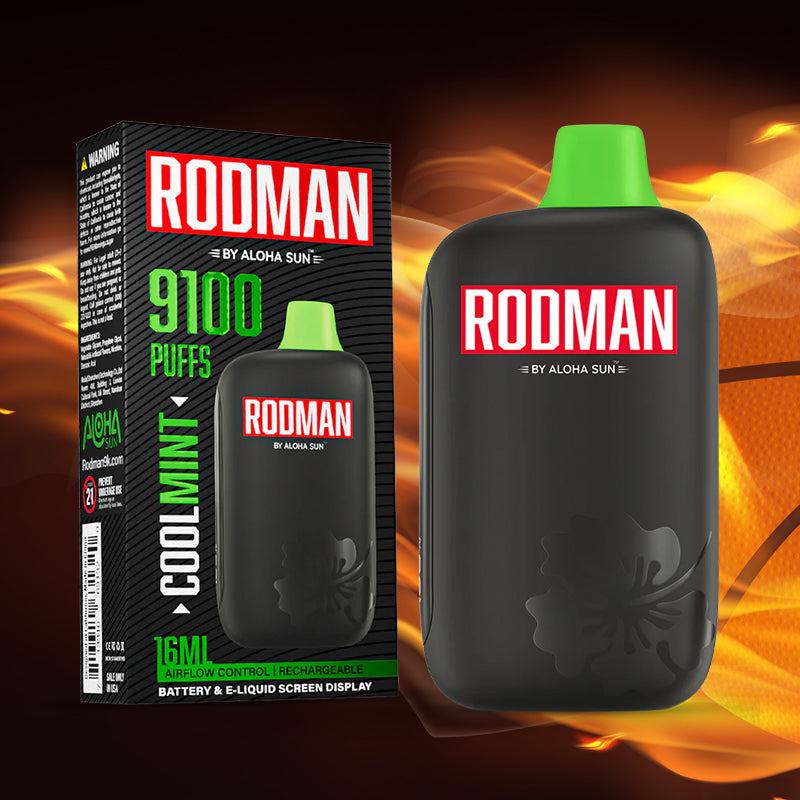 Vape Central Wholesale|Rodman 9100 coolmint|disposable|5%