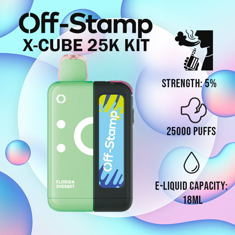 disposable vape|vape wholesale|vapes|disposables|Off Stamp x cube 25k kit |florida sherbet