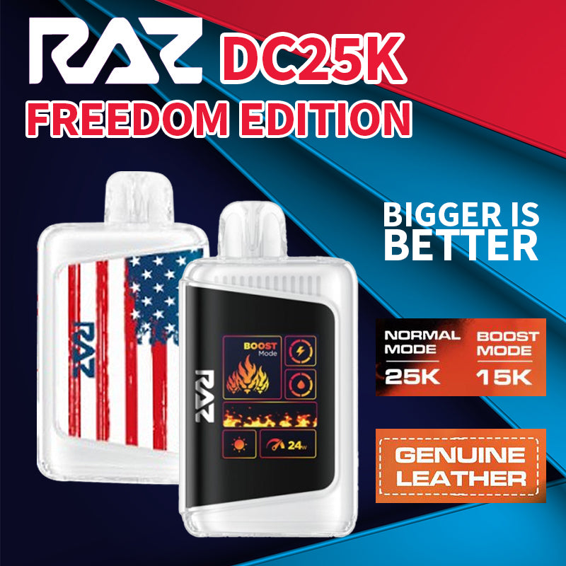 Raz DC25k Freedom Editon|vape central wholesale|disposable|4th July|Night crawler