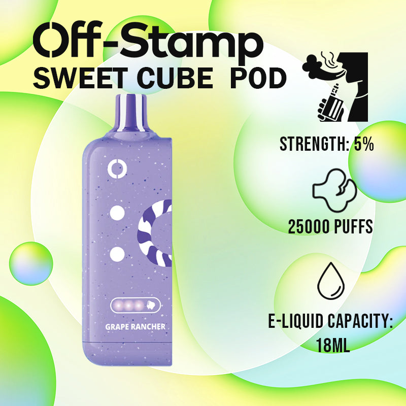 Off-Stamp X Cube 25K POD & Sweet Cube 25K POD Disposable By Lost Mary